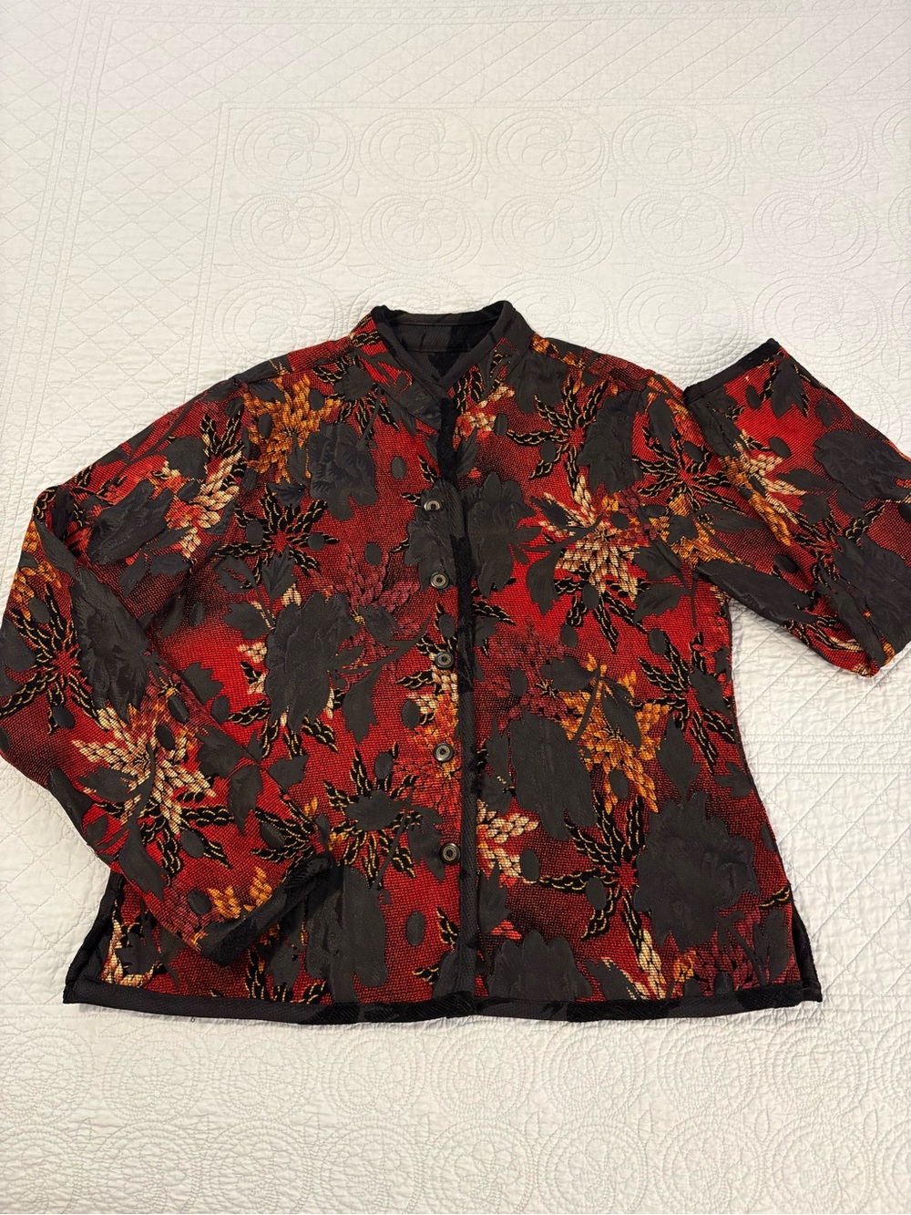 Vintage tapestry reversible jacket. Size medium-large.